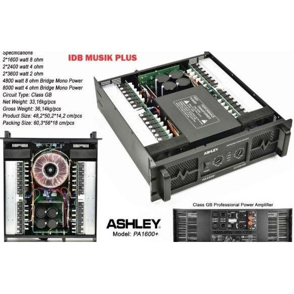 Power Ampli Ashley Pa1600 Pa 1600 Pa1600+ New Stok