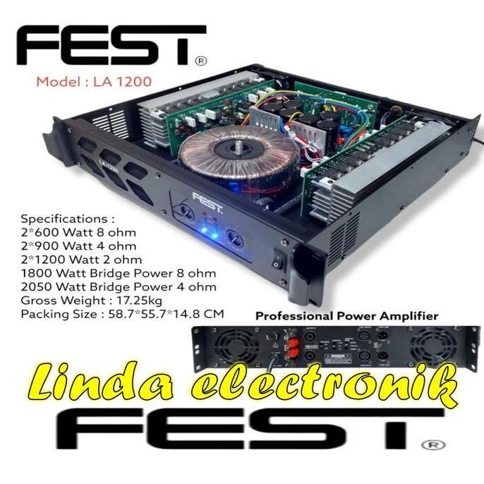 Power Amplifier Fest La1200 Fest La 1200 Original New Stok