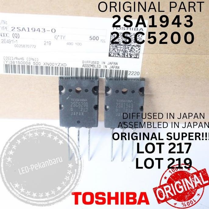 Original 2Sc5200 2Sa1943 Super Lot 217 219 C5200 A1943 Sc5200 Sc 5200  Sa1943 Sa 1943 2Sa 2Sc Toshib
