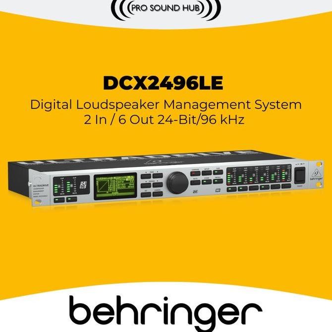 Behringer Dcx2496Le Dcx2496 Le Dlms Speaker Management Crossover New Stok