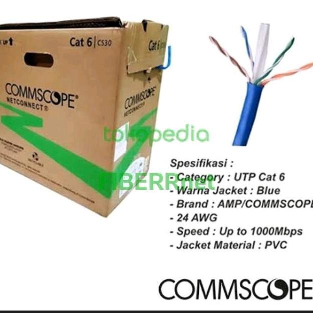 Amp Kabel Utp Cat 6 Comscope Utp Cat 6 New Stok