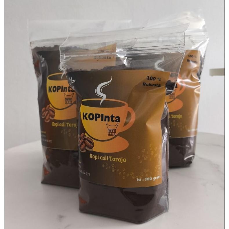 

NEW!!! Kopi Bubuk, Kopi asli Toraja 100 % Robusta, 500g