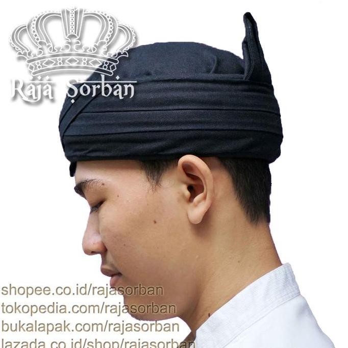 BLANGKON SUNDA MODEL JAYA PRAKOSA - IKET UDENG TOTOPONG SUNDA HITAM