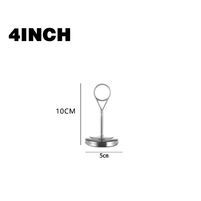 

10CM TABLE NUMBER STAND STAINLESS STEEL TABLE MENU HOLDER 4 INCH STAND NOMOR MEJA / TIANG MENU MEJA