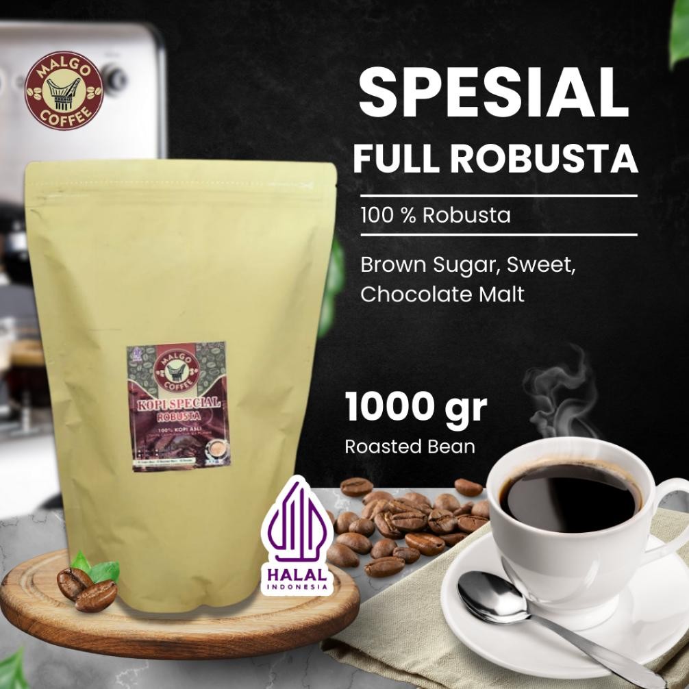 

NEW!!! KOPI ROBUSTA SPECIAL ROASTED BEAN BIJI KOPI /BUBUK 1 KG/1000 GRAM