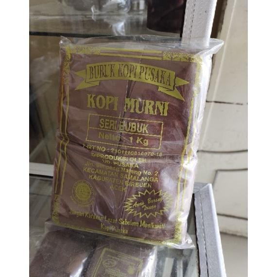 

NEW!!! bubuk kopi pusaka halus,kopi murni kopi Aceh 1 kg
