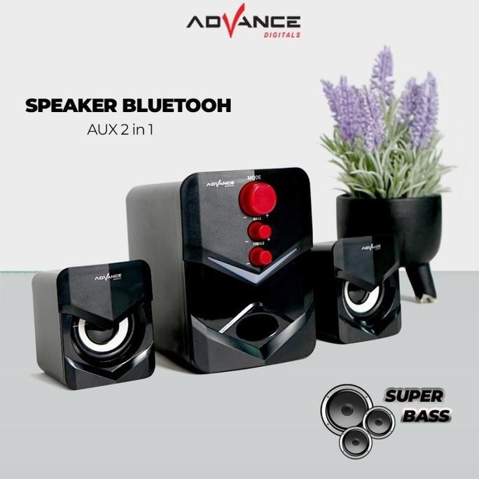 Speaker Aktif Advance M15Bt / M-15Bt / M15-Bt Multimedia Subwoofer Mic New Stok