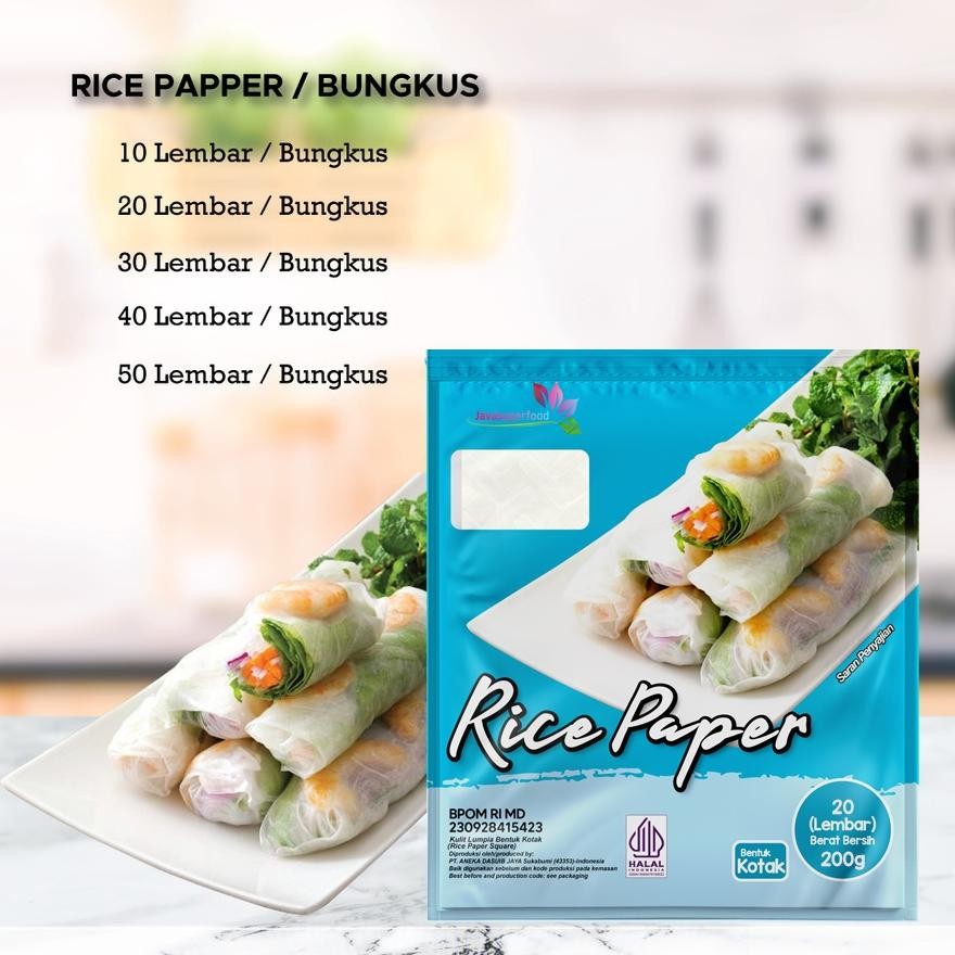 

Ready [Halal] Rice Paper / Banh Trang High Quality Rice Paper 22Cm / Kulit Lumpia Vietnam Rice Paper / Rice Roll Spring Roll
