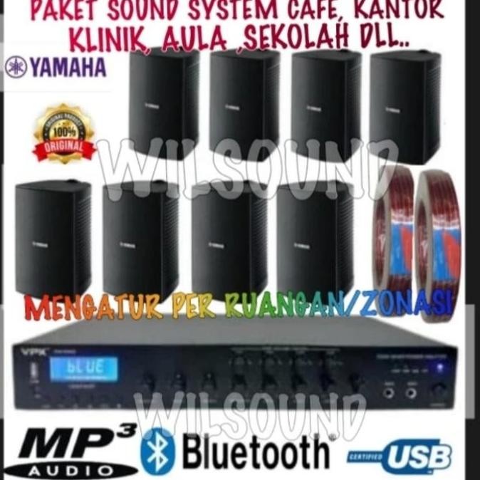 Paket Sound System Cafe Restoran Klinik Aula Yamaha Vs6 Ori 8 Speaker New Stok
