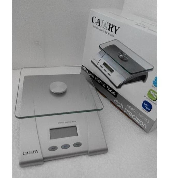 Timbangan Kue Digital Camry Kitchen Scale 5Kg Ek-5055 Ek5055 Kaca