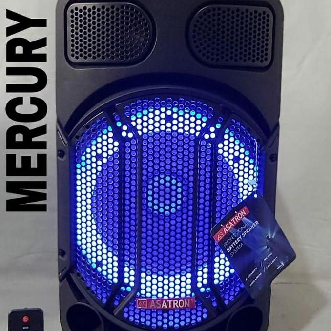 Speaker Bluetooth Asatron Mercury 12Inch 2 Mic Wireless Asatron 8880 New Stok