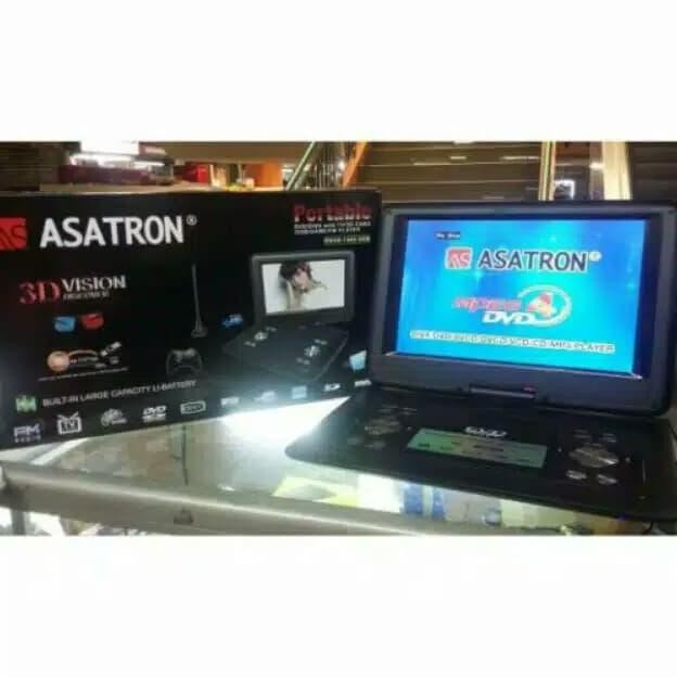 Dvd Portabel Asatron 12Inch Pdvd-1201-Usb-Tv-Fm-Sd Card