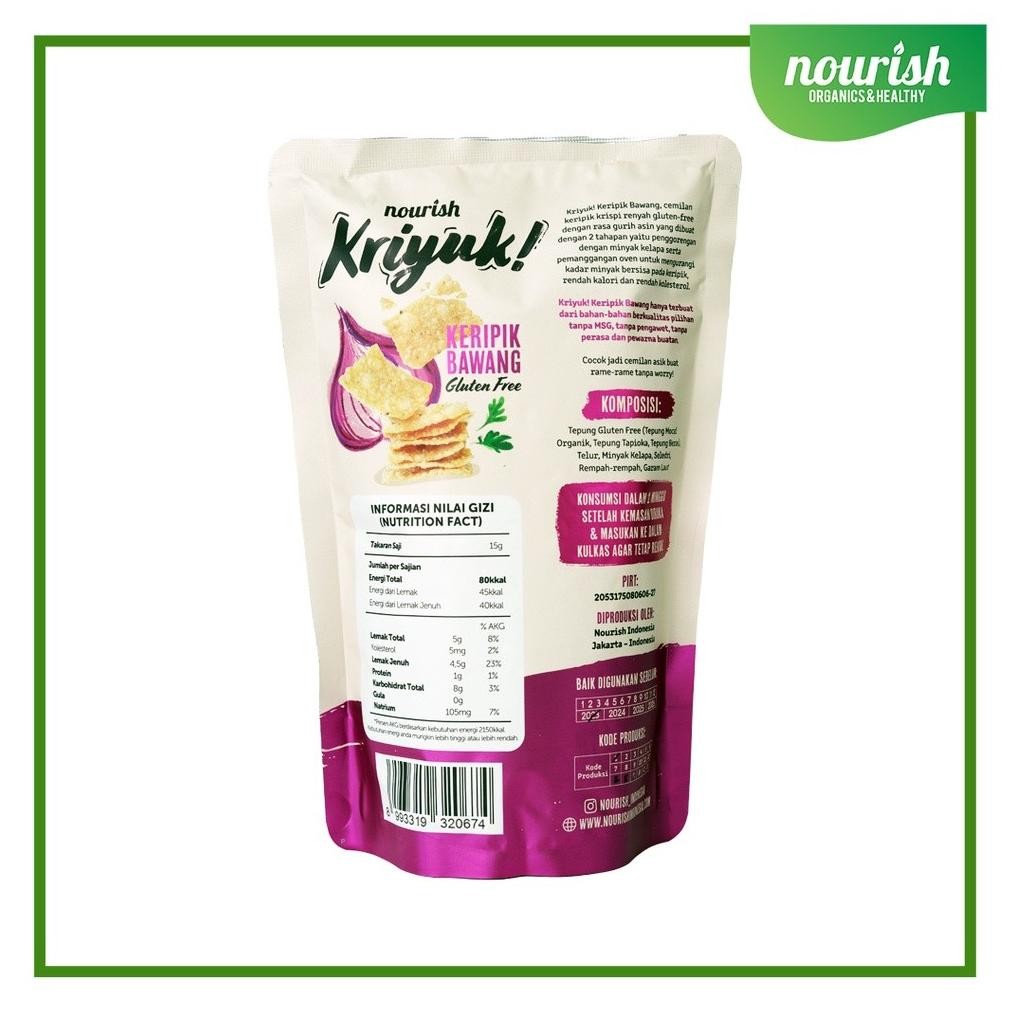 

PJ KRIYUK! Keripik Bawang Gluten Free Rendah Kolesterol, NO MSG 60gr