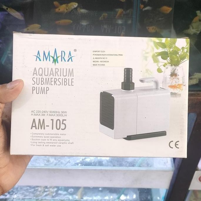 Mesin Pompa Aquarium Amara Am 105 3000L/H 36W