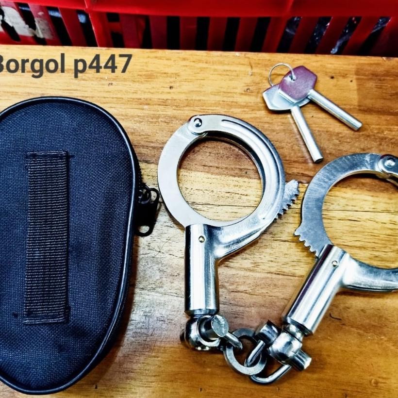 AsT Borgol India Borgol Tangan Import/ Borgol Tangan India /Borgol Polri Polisi Security