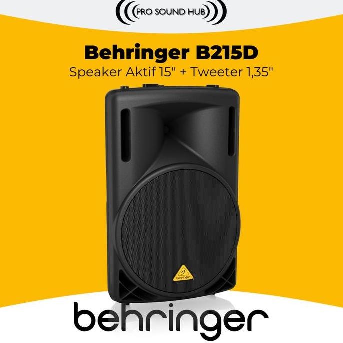 Behringer B215D 550 Watt 15 Powered Active Speaker Aktif Loudspeaker 15 Inch Panggung Floor Monitor 