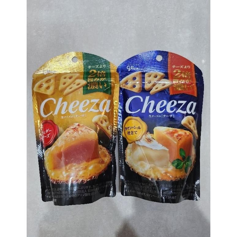 

PJ Glico Cheeza Crackers 40g Snack Crispy Cheese Flavor - Biskuit Jepang