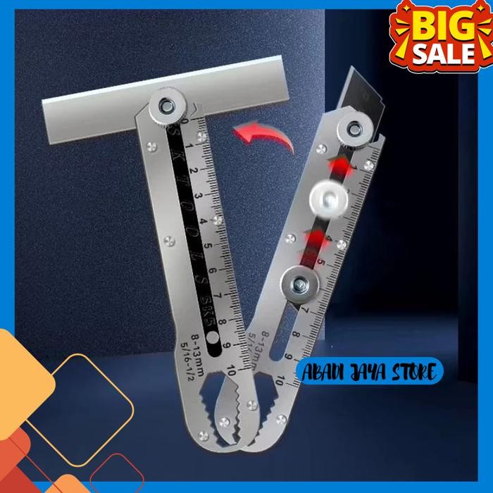 

CUTTER BESI STAINLESS STEEL 9IN1 9 IN 1 CUTTER 15MM PEMOTONG SERBAGUNA ANTI KARAT PEMBUKA TUTUP BOTOL BAUT SKRUP PENGGARIS 10 CM UKUR WRENCH EDC KATER ISI REFILL CUTTER ISI 10 PCS 18MM KUNCI PAS 6 8 9 10 11 12 13 SD-180 SHANG TE ST BEST QUALITY