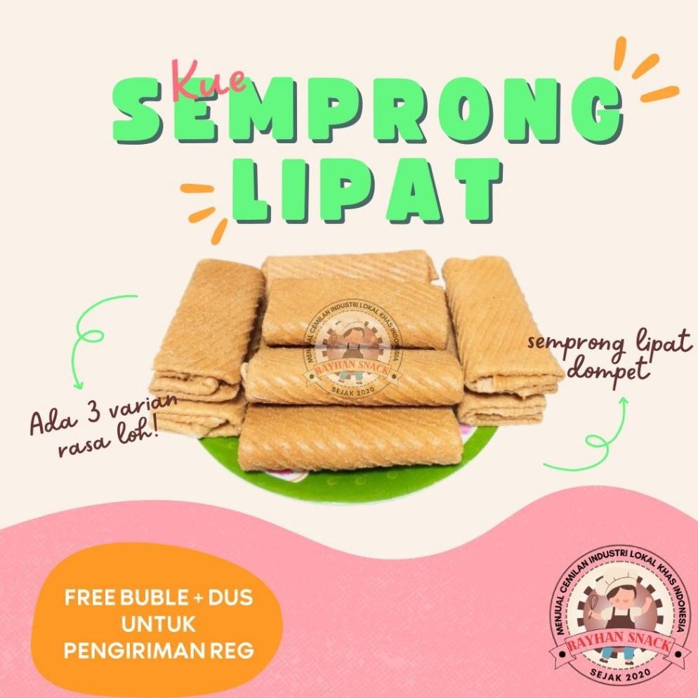 

PJ Kue Semprong Lipat Semprong Dompet Rasa Pisang Enak Kiloan 250gr