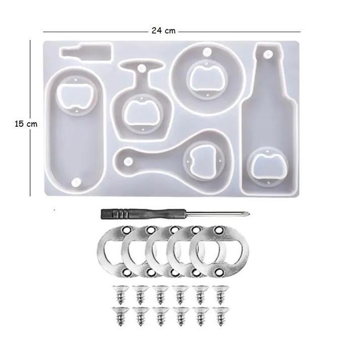 Cetakan Silikon Art 3D Silicone Mold Resin Pembuka Botol