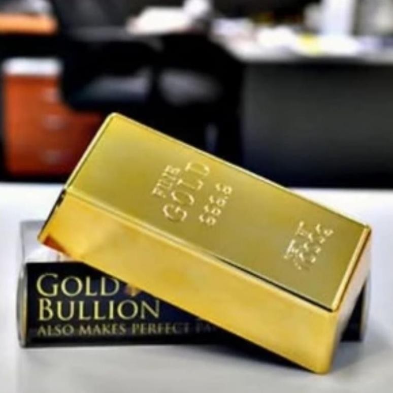 Miniatur Pajangan Replika Emas Batangan 1000 Gram Fine Gold 999.9 Gold Bullion Replica Gold Bar AST