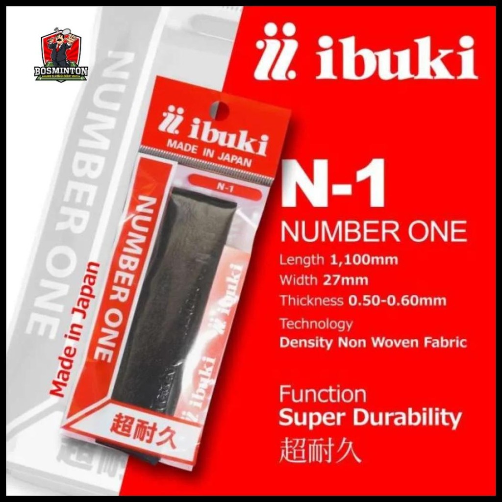 GRIP IBUKI NUMBER ONE N-1 RAKET BADMINTON BULUTANGKIS ORIGINAL