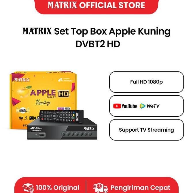 STB MATRIX  APPLE DVBT2 HD KUNING