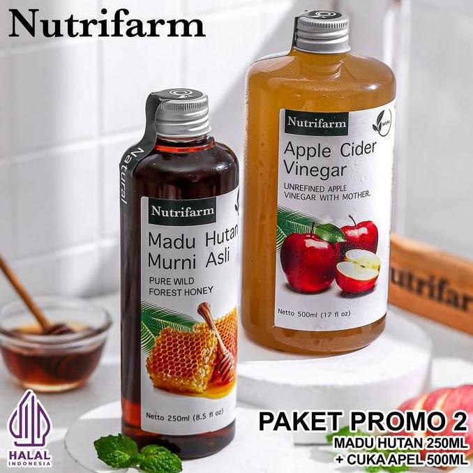 

NUTRIFARM PAKET PROMO CUKA APEL 500ML DAN MADU HUTAN 250ML LA
