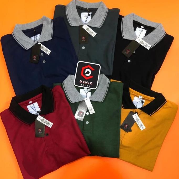 Tersedia Paket 3pcs 100 Ribu Kaos Kerah Polos Katun Lakos M L XL XXL # Polo Shirt Pria Dewasa Murah 