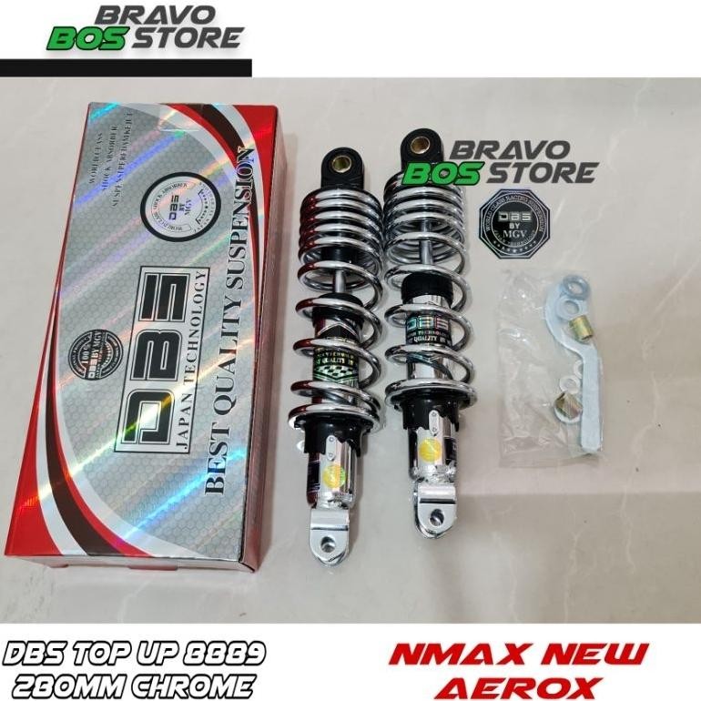 SHOCK DBS TOP UP 280MM 305 MM 345 MM CHROME SHOCKBREAKER AEROX 155 NMAX NEW NMAX OLD PCX NOUVO 280 M