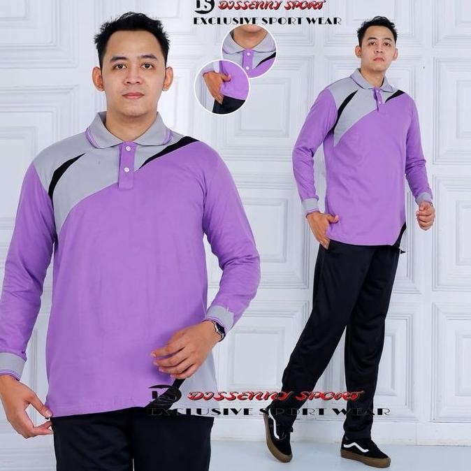 Tersedia Baju Kaos Seragam Olahraga Trening Panjang//Stelan Trening Olahraga wanita pria Lengan panj