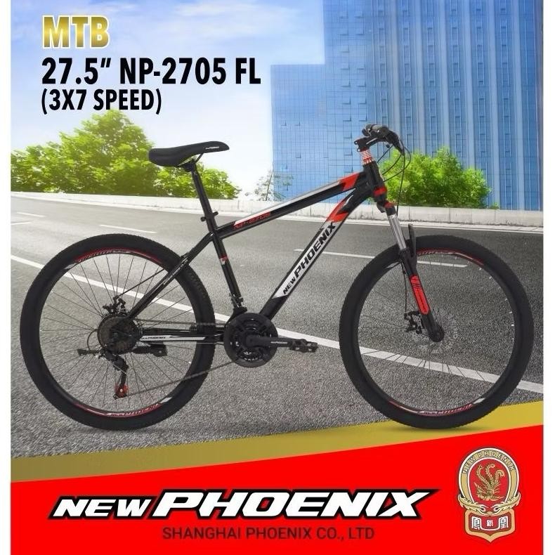 Sepeda MTB 27,5 Phoenix Star 21 Speed Cakram Bearing Inner Cable / Sepeda Gunung 27,5 PhoenixStar