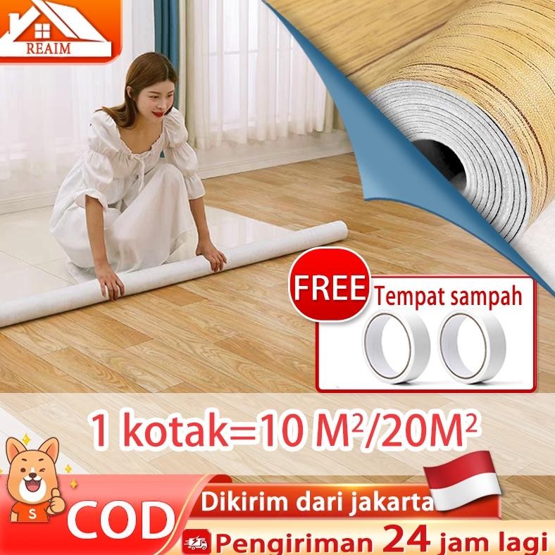 NEW 1.8 MM KARPET LANTAI VINYL GULUNGAN TEBAL METERAN REAIM  KARPET LANTAI VINYL GULUNGAN 5M/10M
