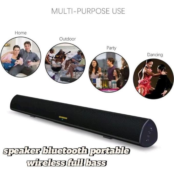 Grosir (037)Soundbar  Bluetooth  Speaker Full Bass/Speaker Karaoke Portabel Wireless Tv/ Komputer/Su
