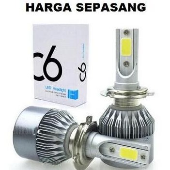Promo Bohlam Lampu LED tipe C6 soket h4 h11 hb3 9005 9006 hir2 9012 h16 murah bagus COD