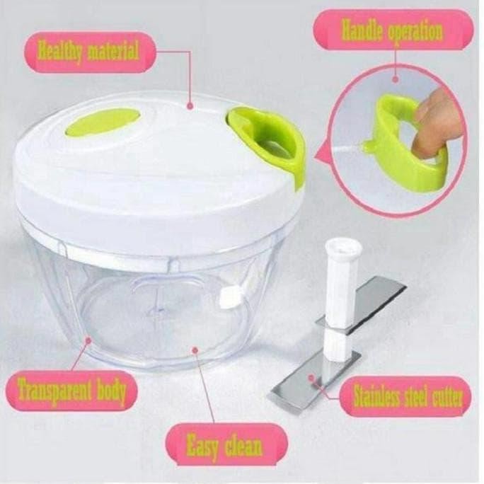 

Mini Cutter Q2 P-202 Plus Slicer | Alat Potong dan Blender Multifungsi murah