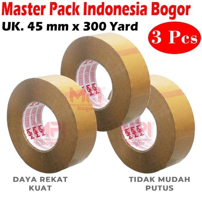 

Kualitas Terjamin 3 Pcs - Lakban Coklat 45 Mm X 300 Yard / Lakban Packing - Master Pack Indonesia