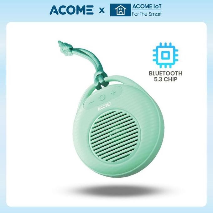 Promo Acome A15 Speaker Mini Tws Bluetooth 5.3 Ultra Bass With Rgb Portable