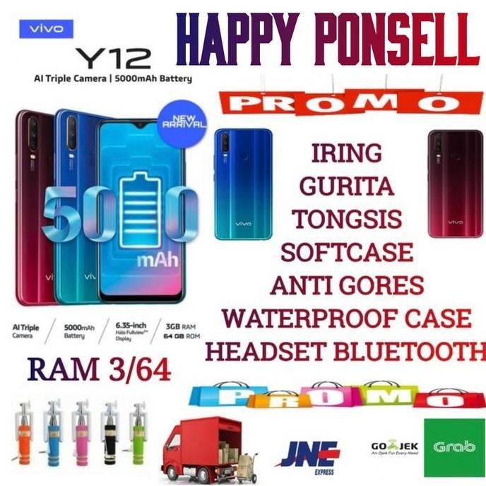Vivo Y12 Ram 3/64 Garansi Resmi Vivo Indonesia