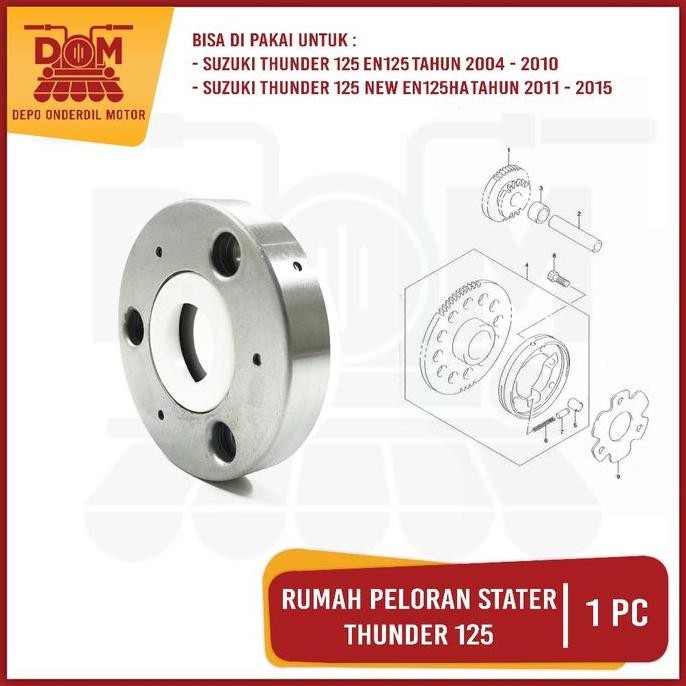 Promo Rumah Peloran Stater Assy Thunder 125 (TOKAIDO) One Way Oneway Rumah Pelor Starter Komplit Mot