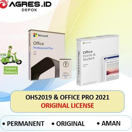 Microsoft Office 2019/ Office Pro 2021 Lisensi 100% Original Permanent