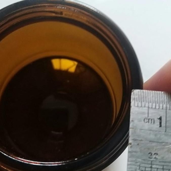 (Expert) Gelas Jar Amber toples botol 100 ml bahan kaca tutup alumunium food gr