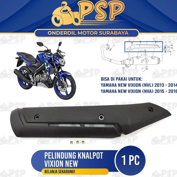 Promo Pelindung Knalpot Vixion New - Cover Tutup Penutup Tameng Kenalpot Yamaha Vixion New NVA NVL C