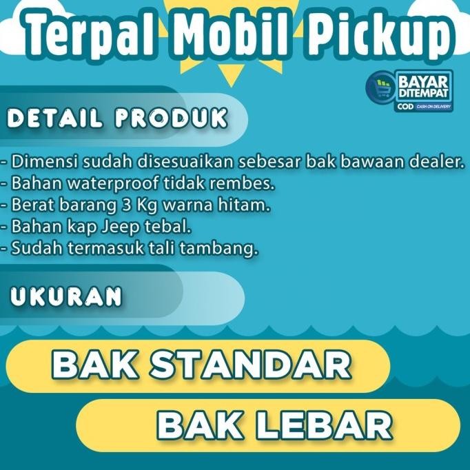 [Expert] Terpal Tutup Bak Mobil Pick up CARRY FUTURA SUZUKI Cover