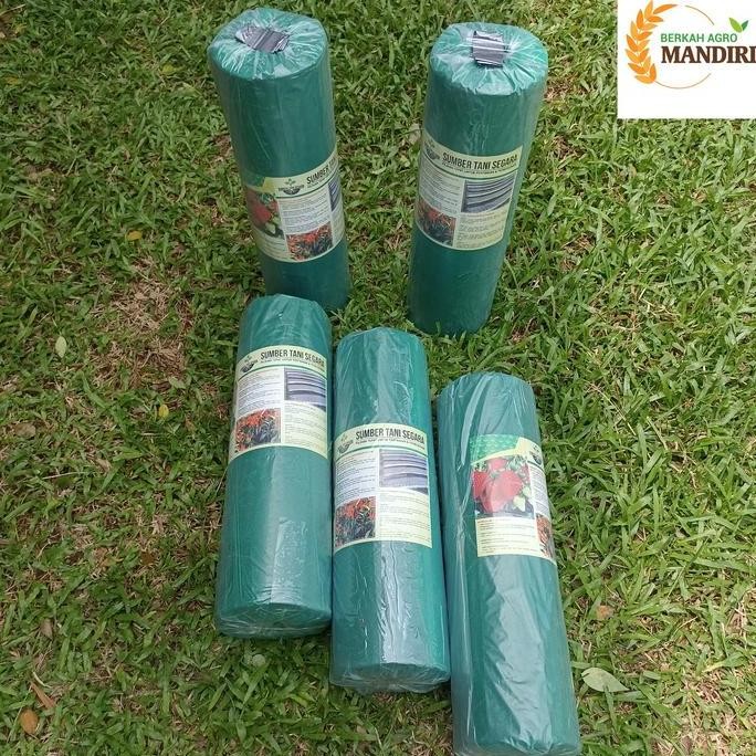 fresh PLASTIK MULSA HITAM PERAK 500 METER MTR murah