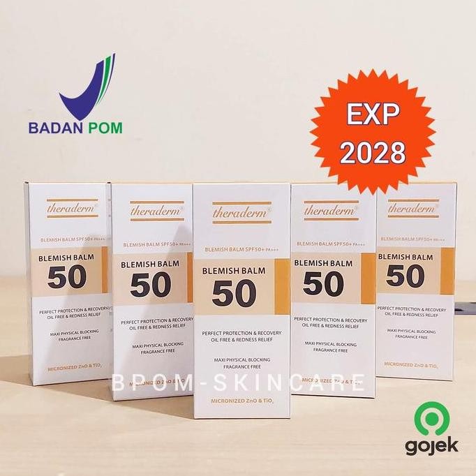 NEW Theraderm Blemish Balm Cream SPF50 40gr BB KRIM TERBAIK Made in Korea