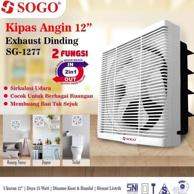 Exhaust Fan Dinding 12 Inch / Hexos Fan Dinding 12"