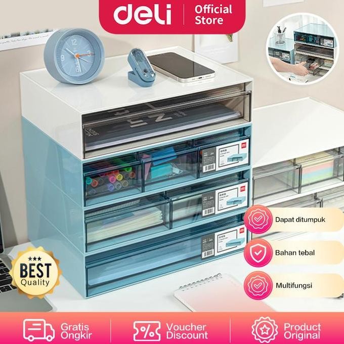 

Terlaris Deli Drawer Organizer Box / Rak Kotak Laci Susun Warna Lucu Pk10X