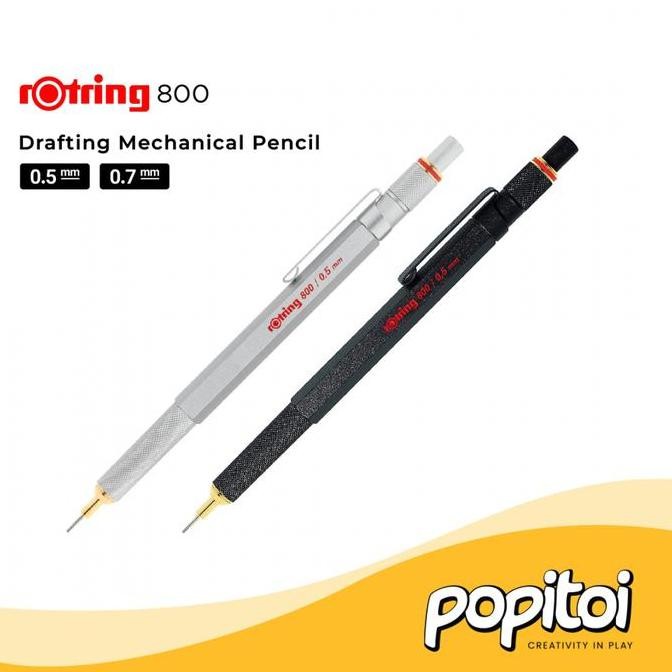 

TERMURAH - ROtring 800 Series Drafting Mechanical Pencil 0.5 0.7 mm Pensil Mekanik