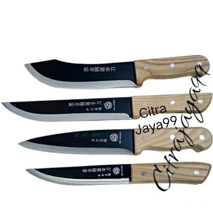 (Expert) Pisau Dapur/Pisau Daging Serbaguna Stainless Gagang Kayu